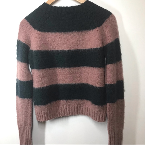 All Saints Lou Sweater in Moss Green/Rose XS - Picture 5 of 10